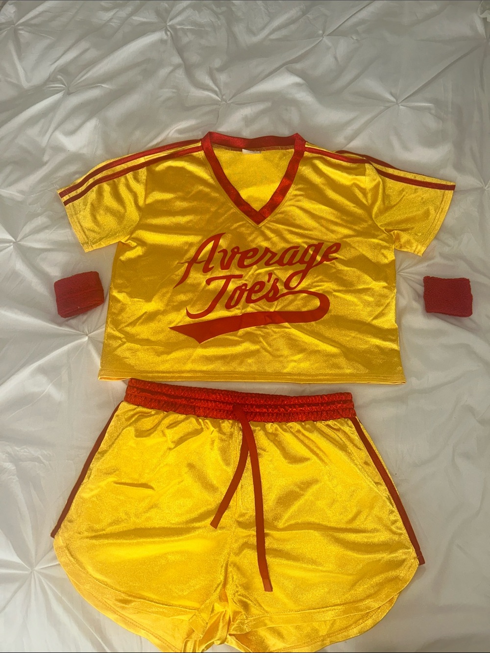 Spirit Halloween Dodgeball Adult Women Average Joe’s short cut costume